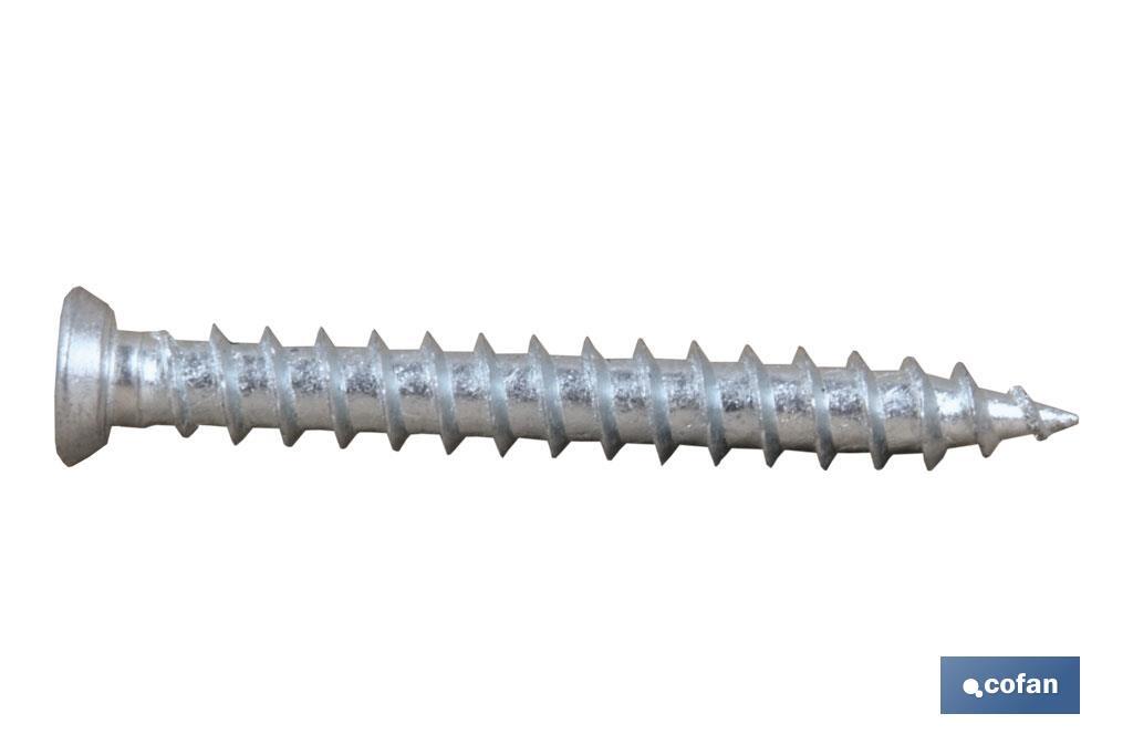 TORNILLO HORMIGÓN PLANA TORX 7,5X100