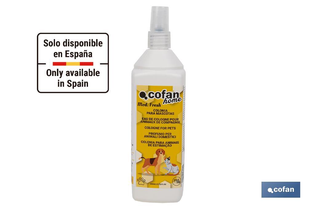 COLONIA MASCOTAS EFECTO REPELENTE 250 ml