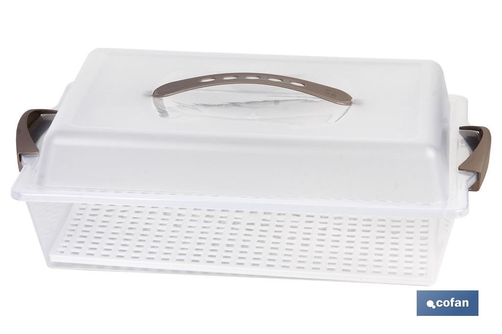 TARTERA RECTANGULAR PAVLOVA OPACA ASAS 38X28x13cmventa unitaria