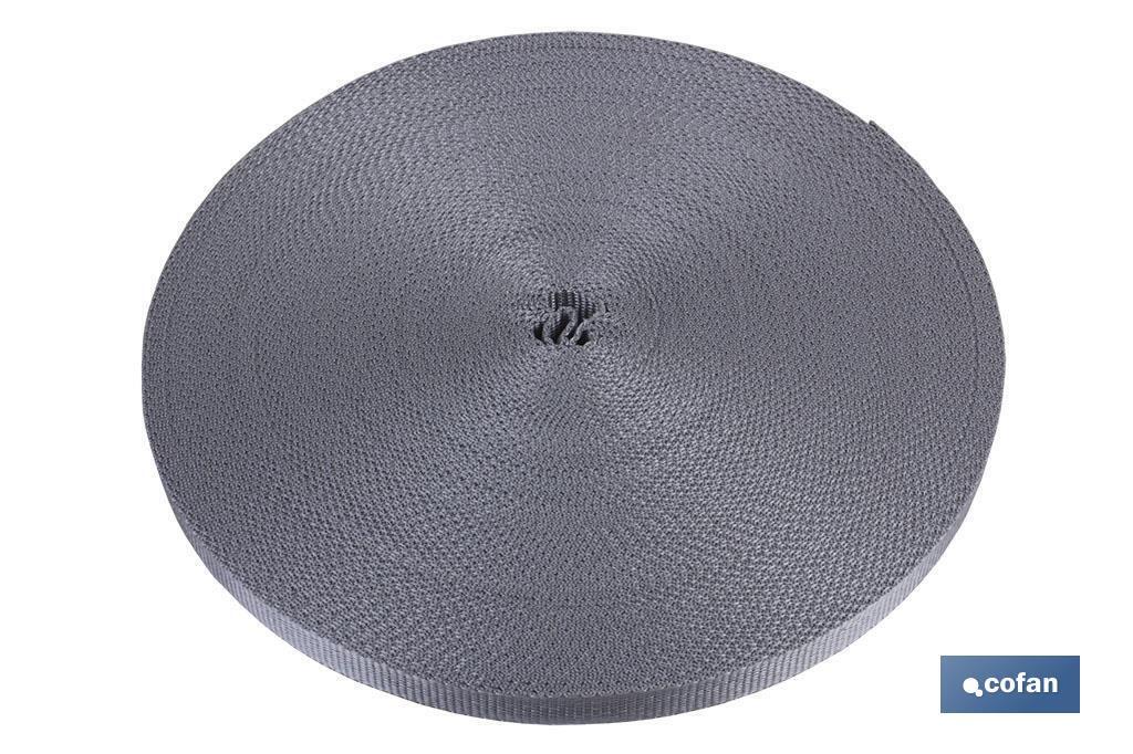 ROLLO CINTA PERSIANA  14MM X 50 M. GRIS