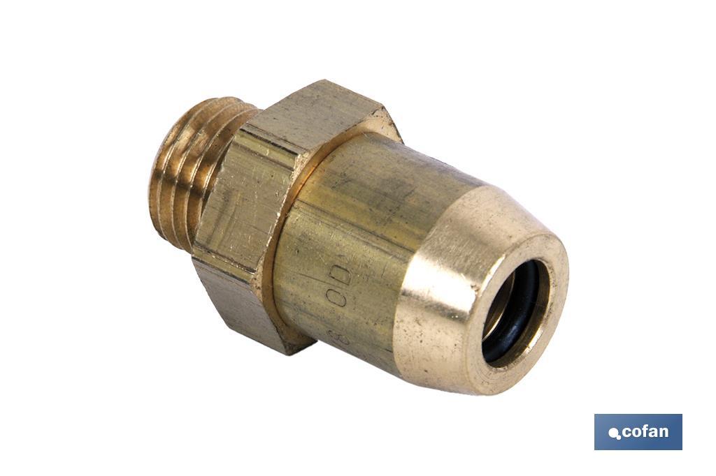 CONECTOR RAUFOSS TUBO 1/4-ROSCA 10X100