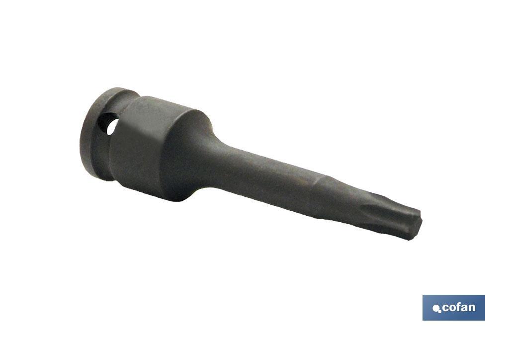 VASO IMPACTO 1/4 TORX MACHO T-5