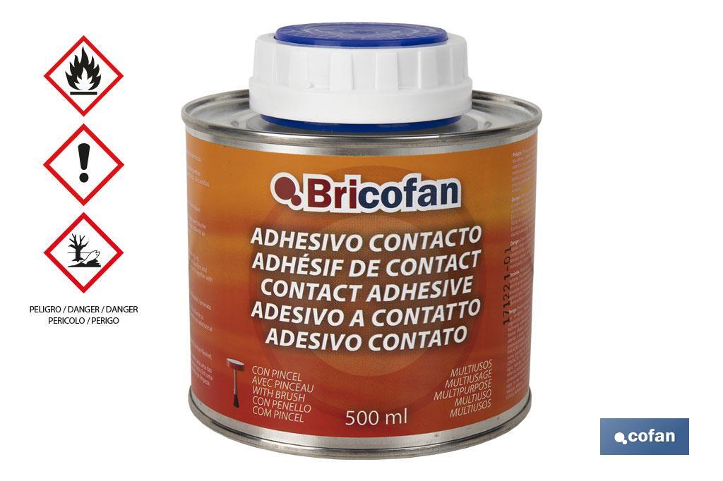 BOTE ADHESIVO CONTACTO BRICOFAN C/PINCEL (500ML)