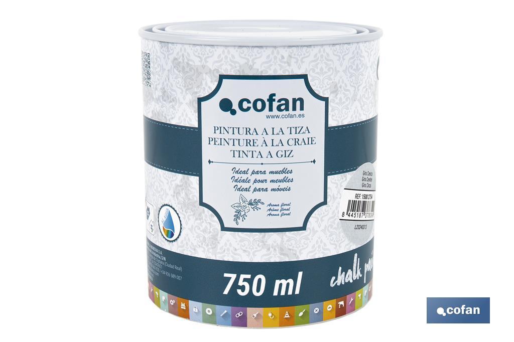 PINTURA A LA TIZA, CHALK PAINT, GRIS CENIZA 750 ML