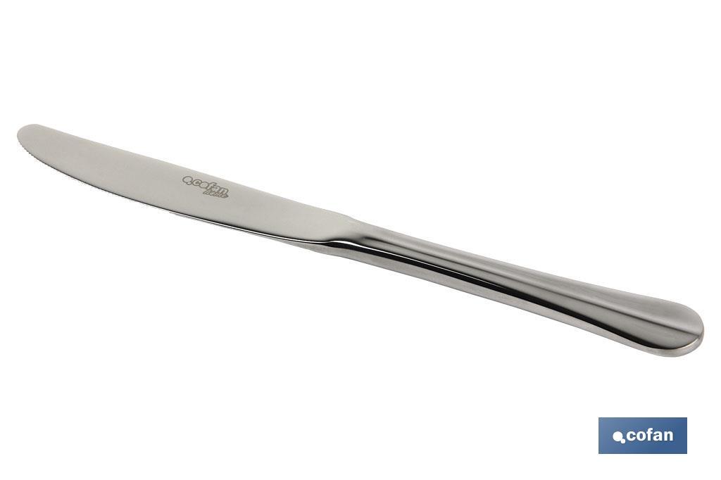 BL 2uds CUCHILLO DE MESA INOX C-18/0 MODELO BOLONIA 10 mm