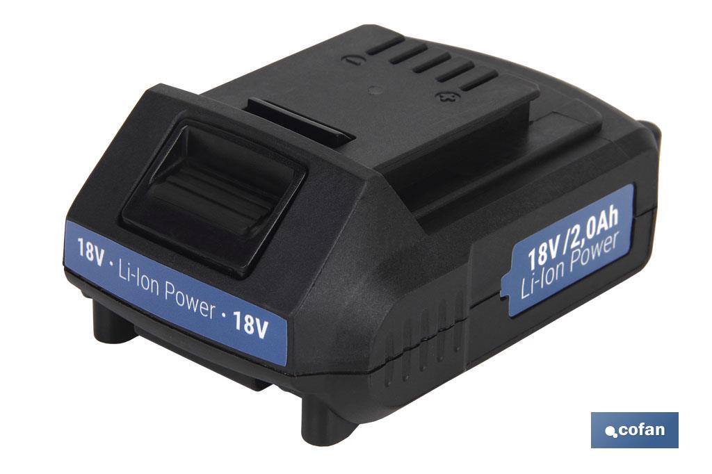 BATERIA RECARGABLE DE LITIO 18V 2.0Ah