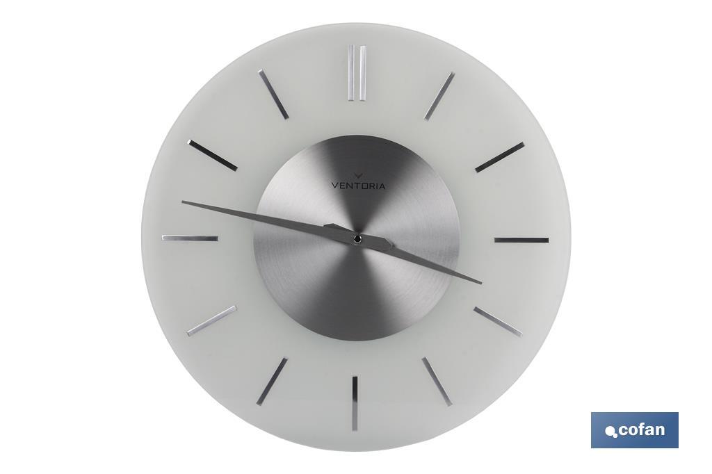 RELOJ DE PARED Ø40CM CRISTAL MODELO TEMPIO