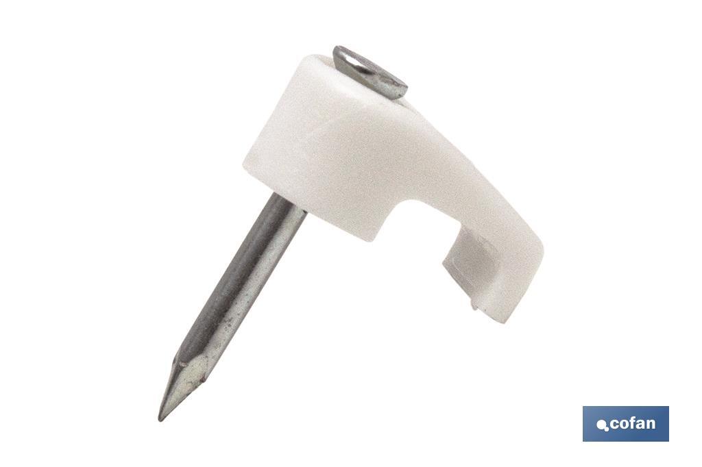 BL 10 UDS GRAPA PLÁSTICO PLANO 3,9X2,2MM