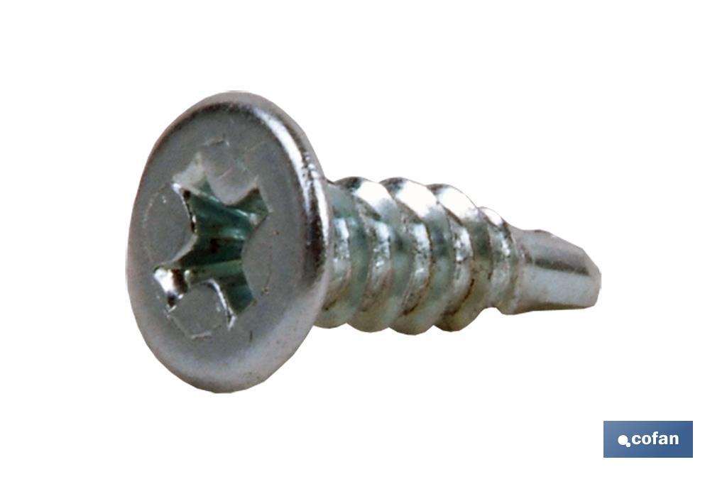 Tornillo autotaladrante cabeza extraplana Phillips Zincado